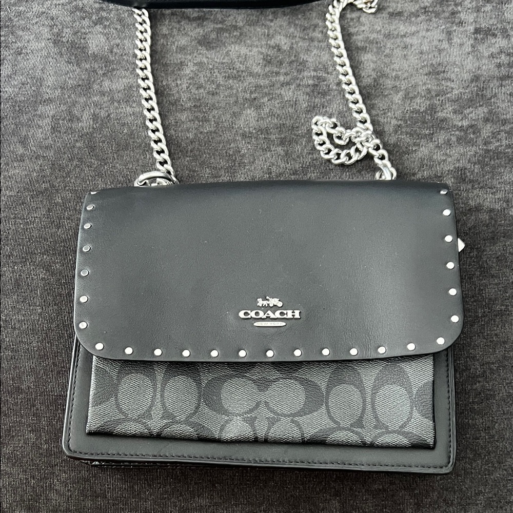 Coach Black and Gray Crossbody Bag